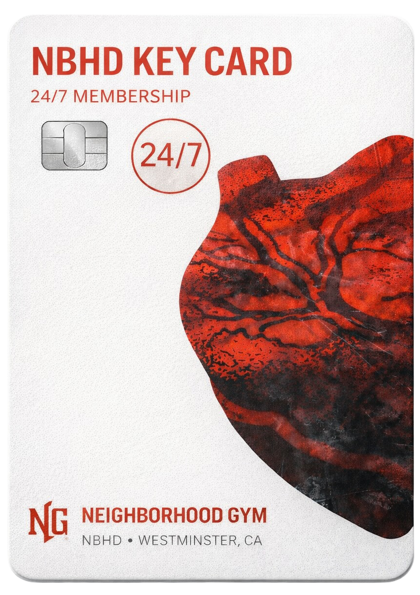 NBHD Key Access membership card